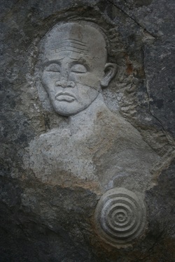 Carvings at Tout Quarry