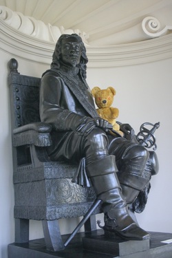 King Charles and a Teddy Bear! At Kingston Lacy House